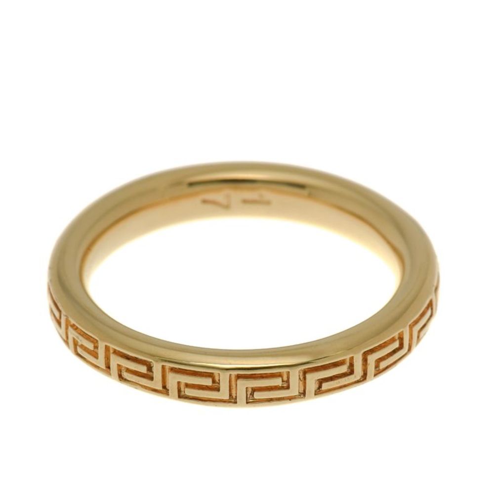 Engraved Greek Key Ring - Picture 2 of 5
